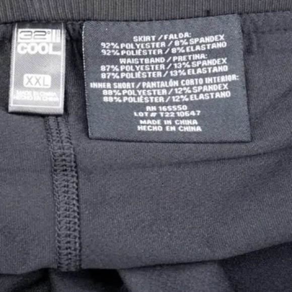 32 Degree Womens Cool A Line Skirt Black Above Knee Stretch Plus XXL - Picture 6 of 9